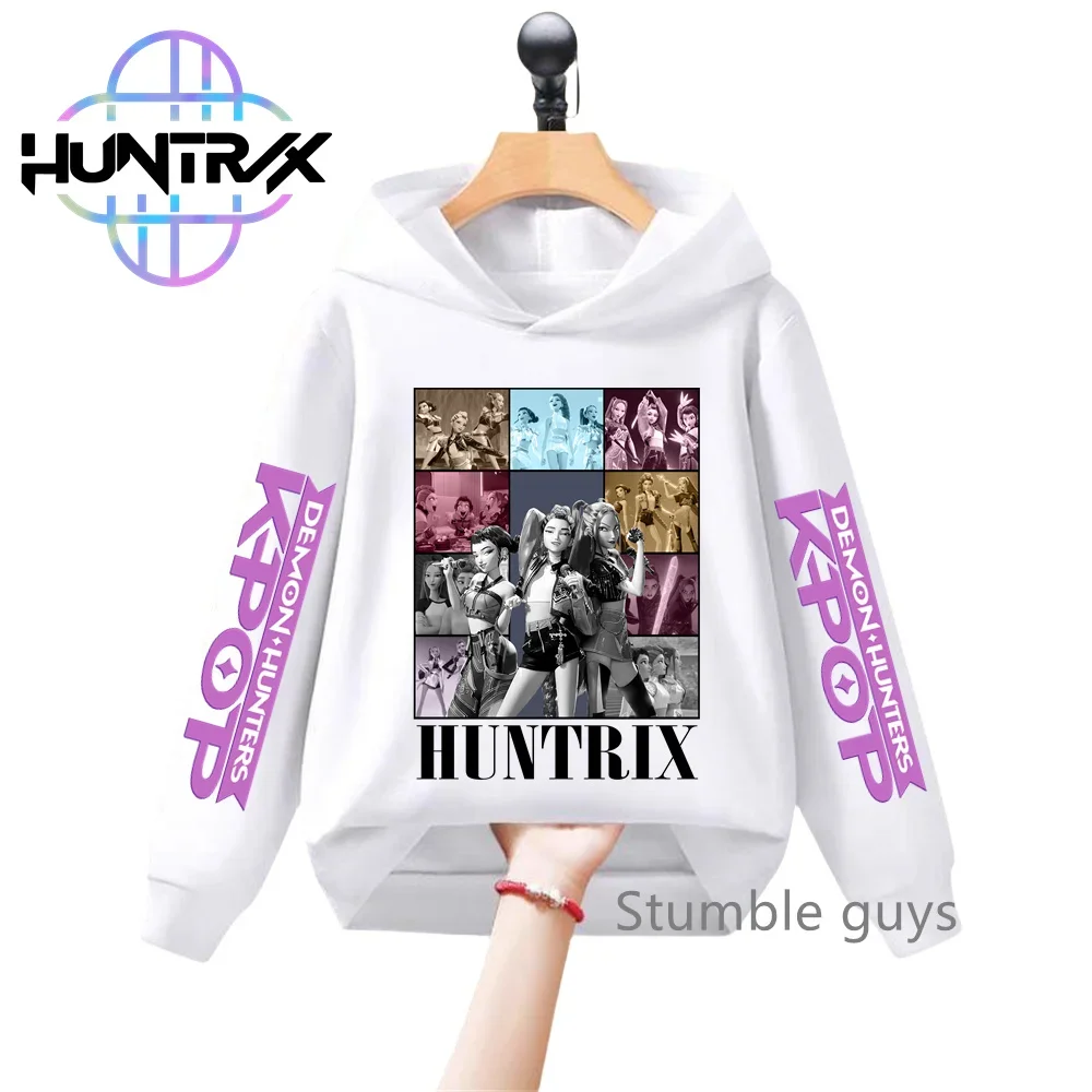 

Children's Long Sleeve KPop Demon Hunters Hoodie Autumn Cartoon Sweatshirt Boys Girls Casual Fashion Kids' Outerwear​
