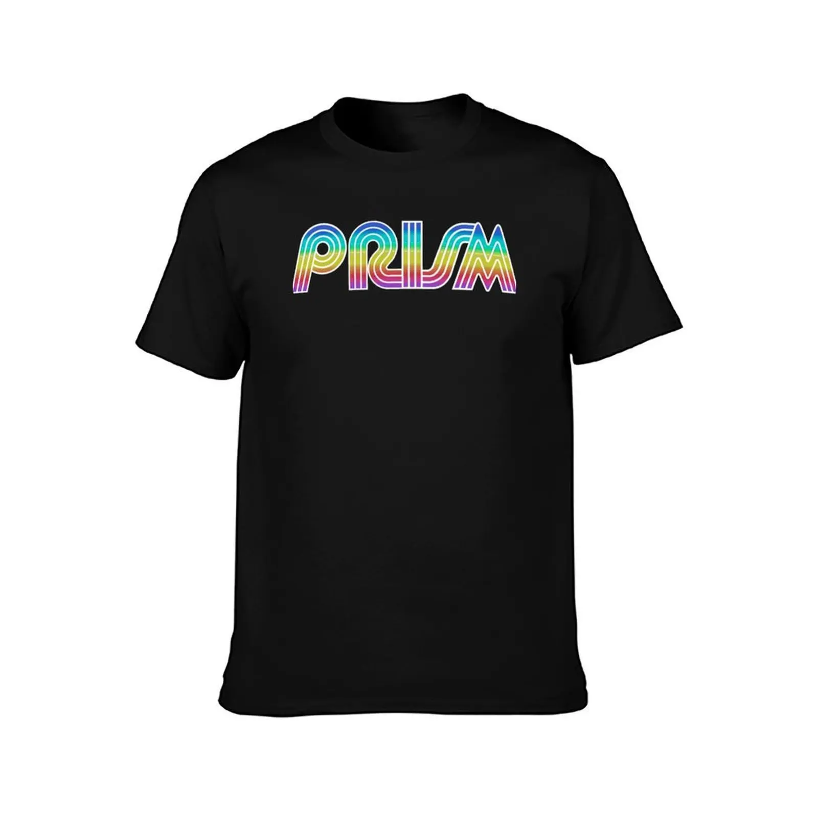 Prism Sports Classic T-Shirt, Summer Casual Cotton Tee, Oversized Streetwear Tops, Vintage Graphic Print, Loose Fit Short Sleeve