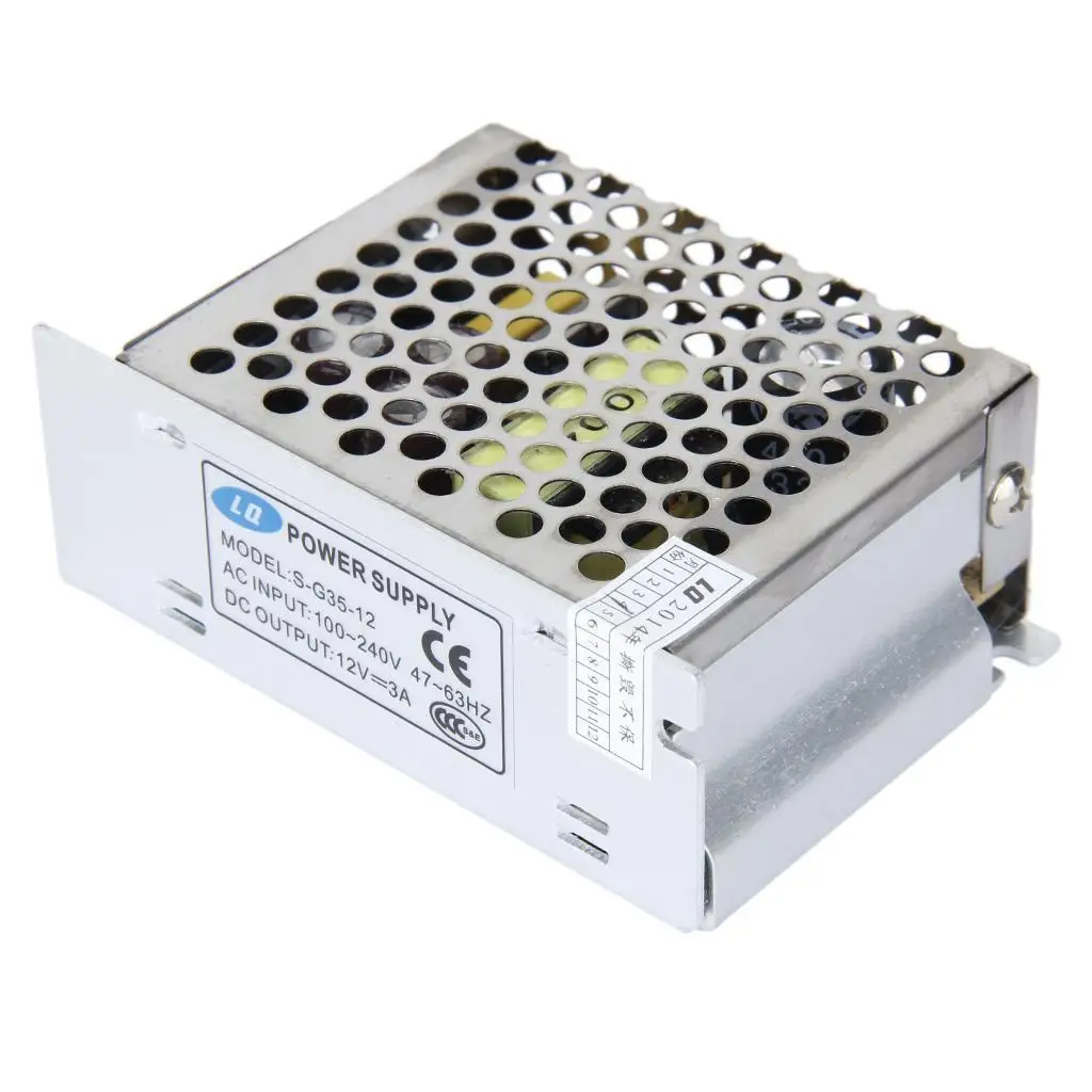 Efficient Switching Power Supply Unit 220V AC to 12V DC Compact for Computer Power Switch Desktop Applications and Lighting