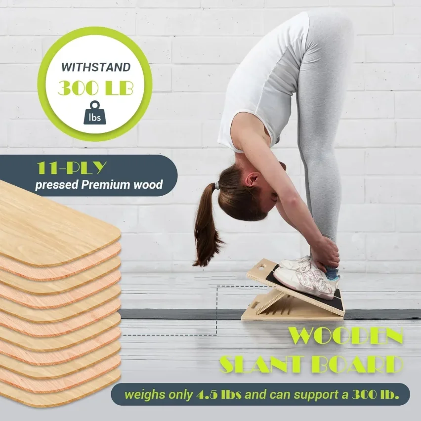 2026  Tight calves? Enjoy safe deep stretch  non-slip adjustable tilt plate anytime for home fitness and mobility
