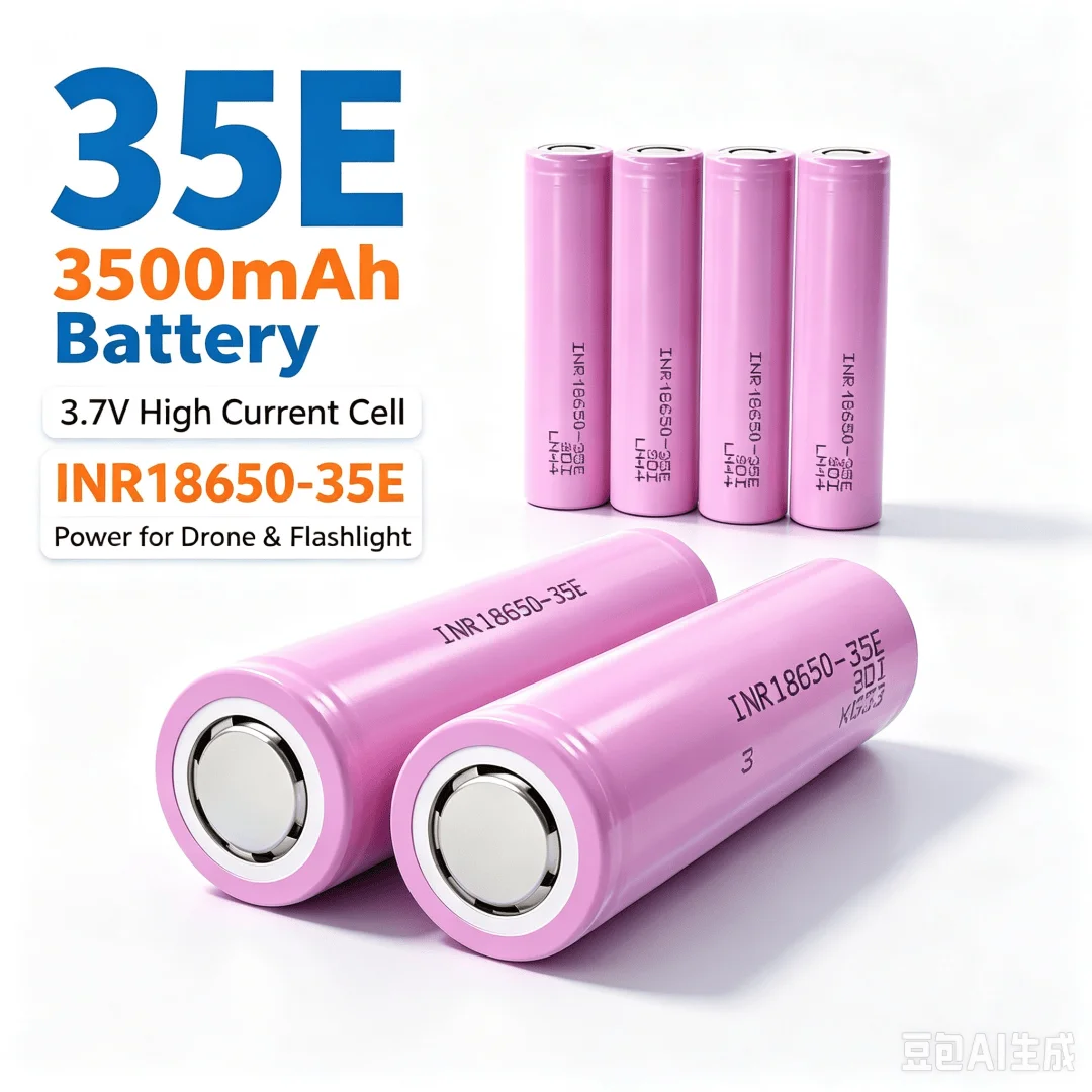 1-20PCS NEW 18650 Lithium-Ion Battery 3500mAh 25A Discharge INR18650 35E 3.7V Flashlight Battery Electronic Cigarette Battery