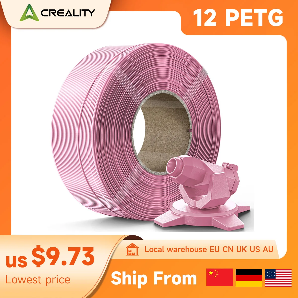 

Creality PETG Filament 16 кг сменный блок 1,75 мм ± 0,03 мм увлажняющая нить для 3D-принтера для Bambu Lab многоразовая катушка бесплатная доставка