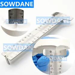 Dental Papilla Gauge Papillameter Stainless Steel Measuring Lip Ruler Dental Lab Tools