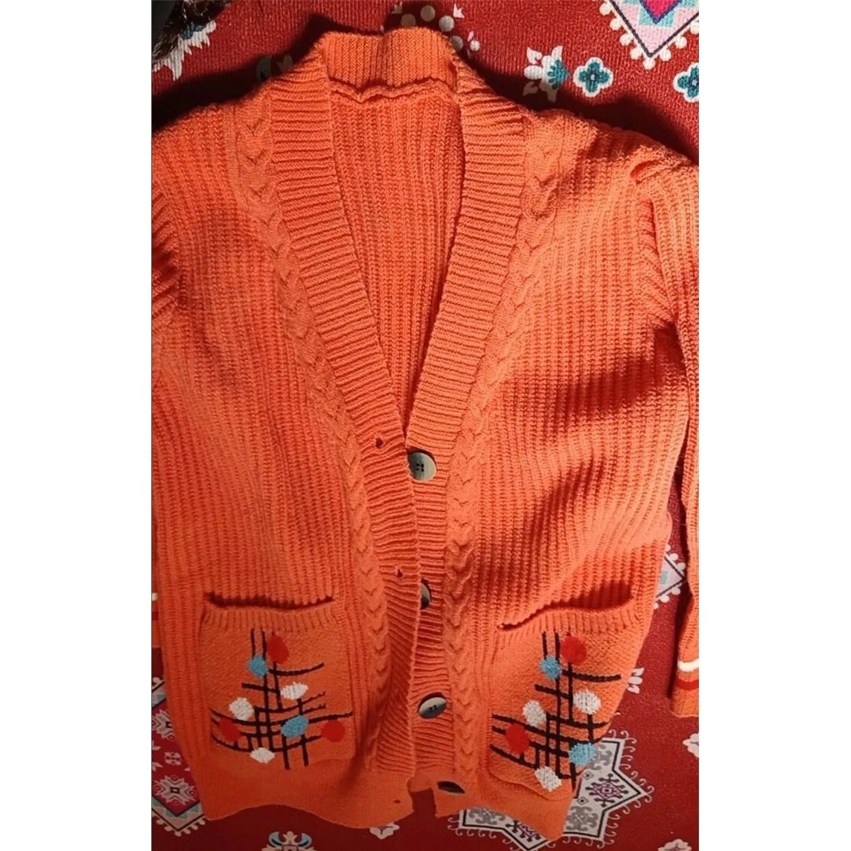Zwei Taschen Strickjacke Pullover Frauen NEUE Frühling Herbst Casual Pullover Mantel Einreiher V-ausschnitt Mutter Strickjacke Jacke