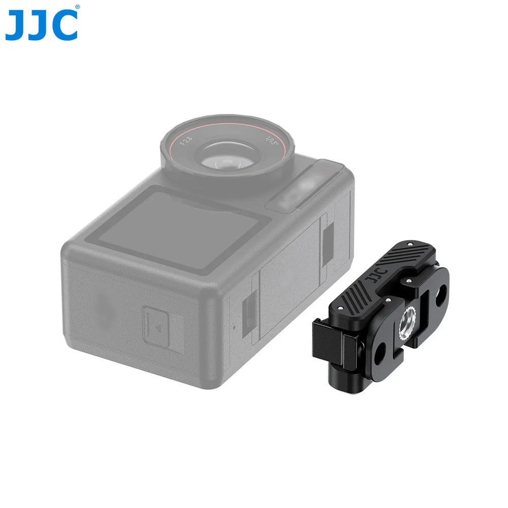 JJC Magnetic Mount for DJI Osmo 360 Action 5 Pro Action 4 3 Foldable Claw Adapter 1/4"-20 Thread Magnetic Quick Release Adapter