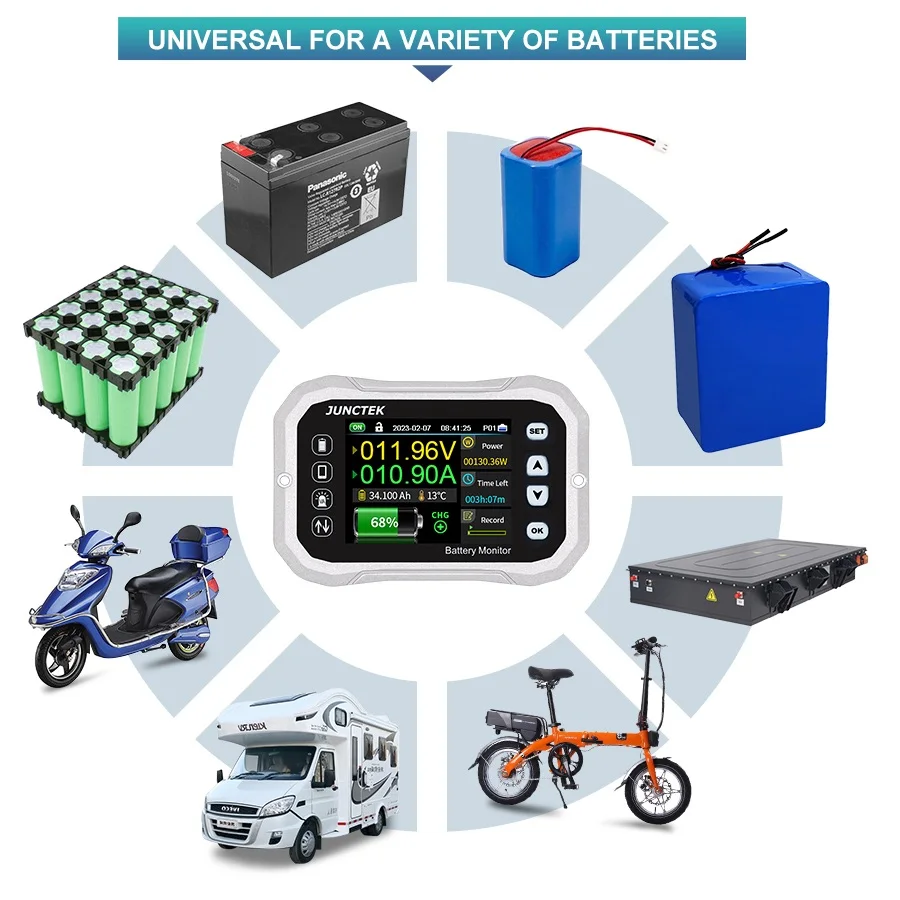 KH640F Digital Battery Tester 0-600V 0-400A Voltage/Current Tester Coulomb Meter KH160F KH140F KH110F Battery Capacity Monitor