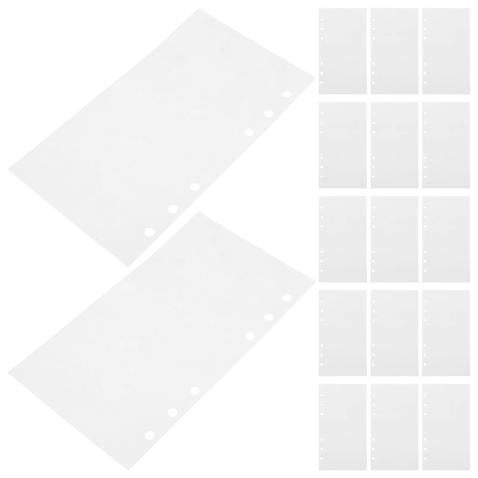 

50 Sheets A5 Double-Sided Release Paper Sticker Binder Refill Pages for 6-Ring Sticker Collecting Album Scrapbooking Journaling