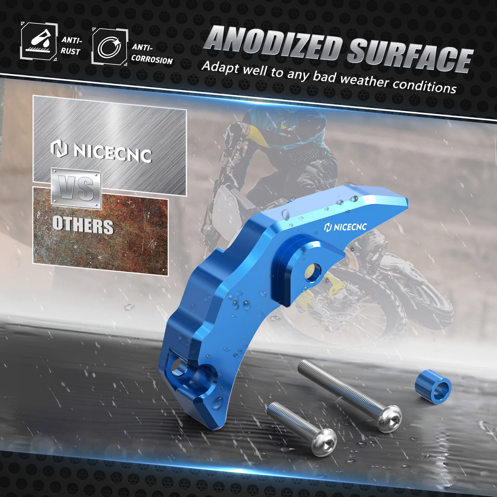 NICECNC pour 2024 Husqvarna TE 300 TE 250 TX 300 TX300 2023-2024 moto embrayage cylindre esclave couvercle garde protecteur en aluminium