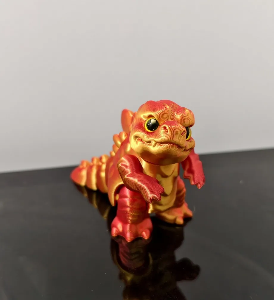 Cute Mini Dinosaur Baby 3D Printed Toys Joints Movable Simulation Animal Dinosaur Model Desktop Ornaments Creative Gift