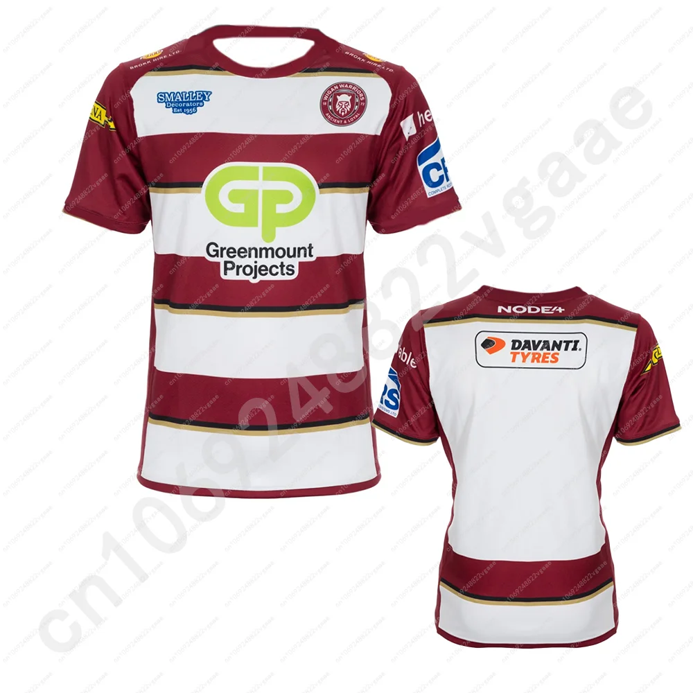 Wigan Warriors 2025 Mens Home Rugby Jersey Clothes Player Men Kids Children Train T Shirt Sportswear