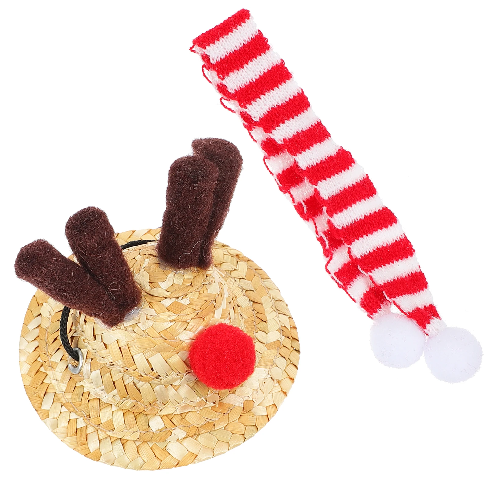 

1Set Xmas Lizard Costume Hat Scarf Reptile Christmas Decorative Crawling Pet Supplies Reptile Hat Scarf Lizard Costume