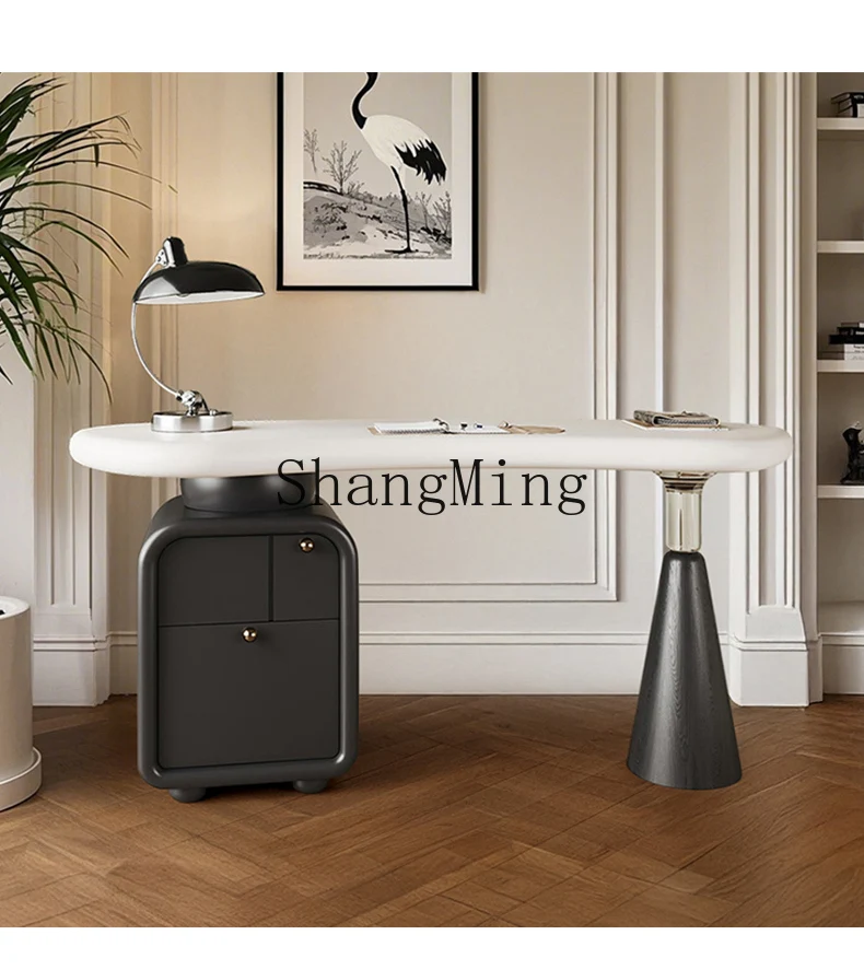 ZYY light luxury solid wood home writing desk modern simple computer medieval desk desk