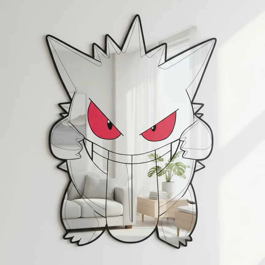 

Anime Mirror One Piece Dragon Ball Z/Pokemon Gengar Mirror Turn Your Room into a Living Manga Scene