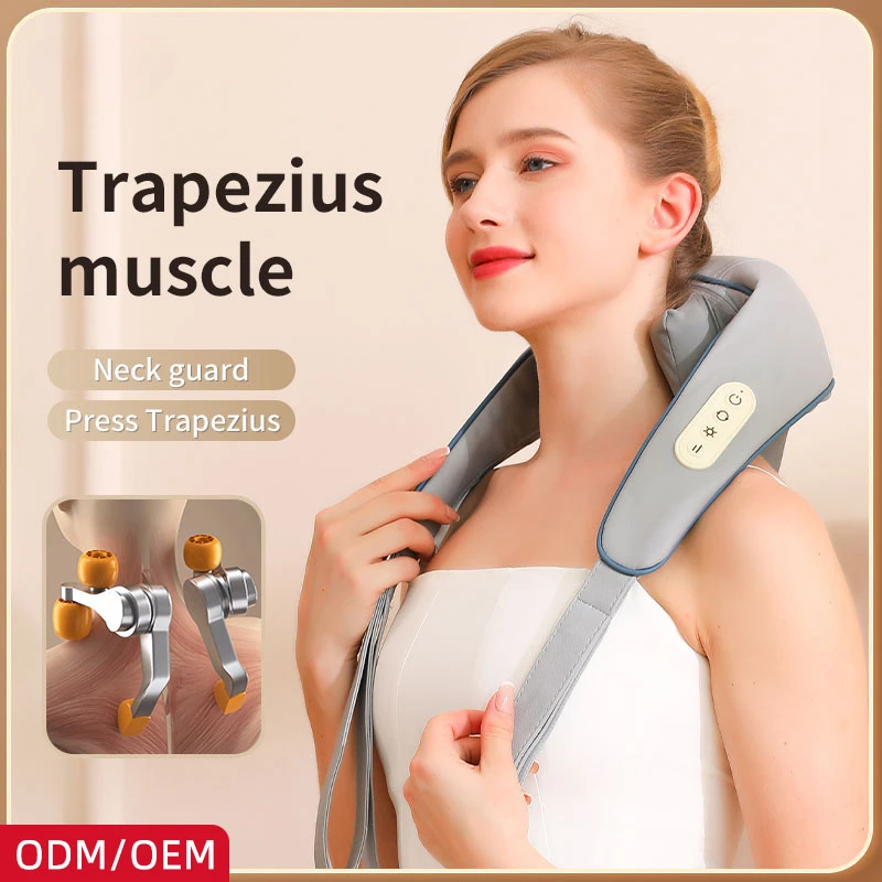 Perfect Hot sale OEM ODM Neck Shiatsu Massage Shawl U-shape Design Electric Back Shoulder Massager for Muscle Pain Relief