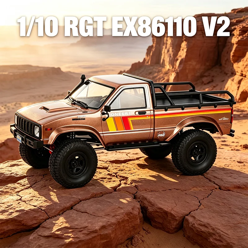 RGT NEW 1/10 EX86110 V2 PRO PIONEER II 4WD Brushed/Brushless Pickup Truck Two-Speed Off-Road Vehicle Boy RC Climbing Vehicle