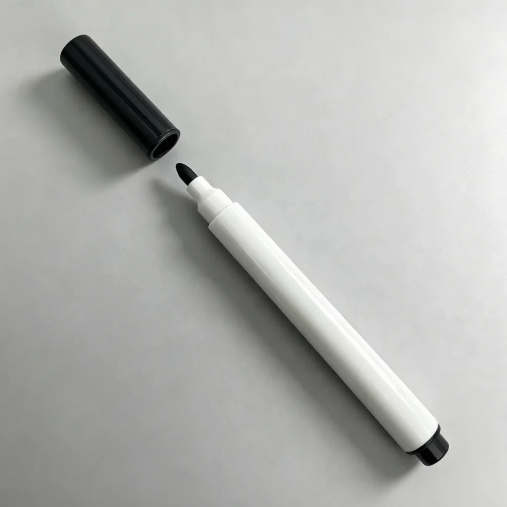 Black Marker Pens For Whiteboard Erasable Dry Wipe Water Based Ink Stationery For Students Teachers School Office