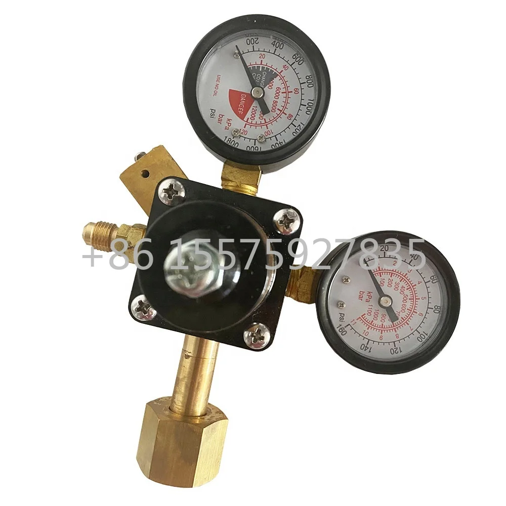 primary CO2 gas pressure regulator Secondary regulator Gauge for beverage dispenser soda beer machine