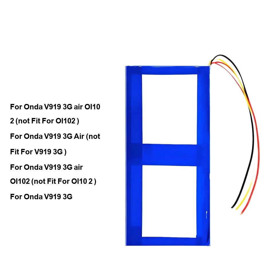 

Tablet Battery High-Capacity 0-10000mAh For Onda V919 3G Air OI10 OI102 2 Not Fit