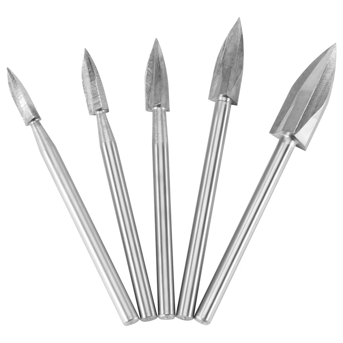 5 pezzi di accessori per trapano per intaglio e incisione del legno, montaggio universale per utensili rotanti (5 pezzi)