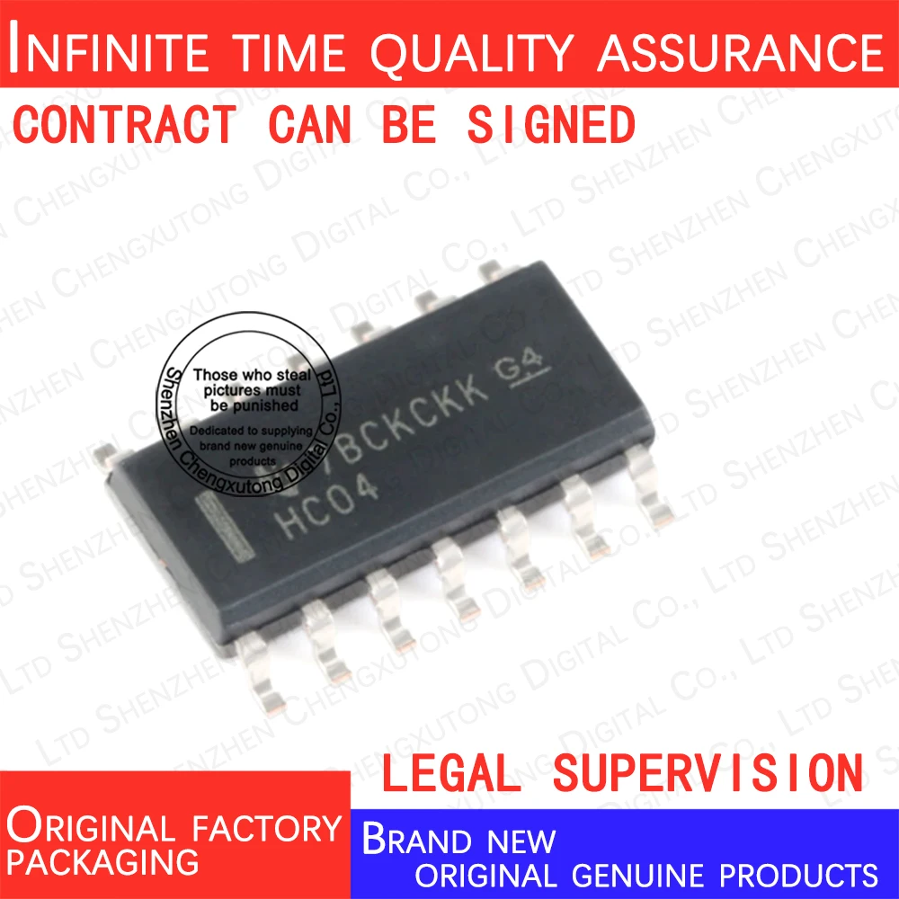

10pcs/lot SN74HC04DR HC04 SOP 100% genuine stock in brand new original packaging