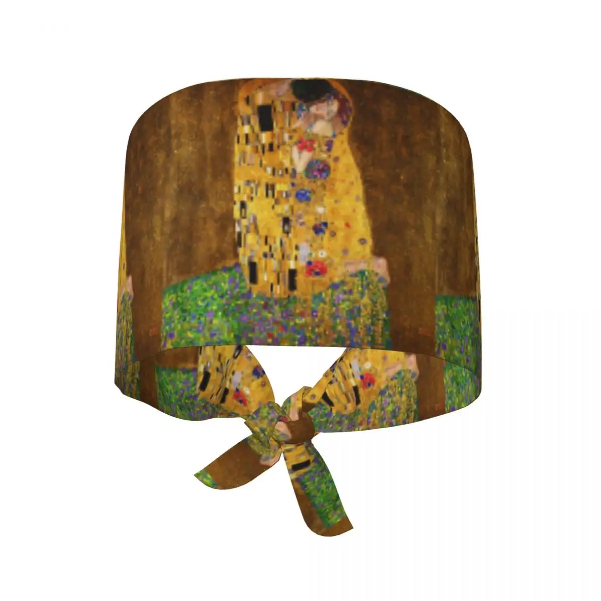 The Kiss By Gustav Klimt (1907 - 1908) Scrub Hat Doctor Working Surgical Cap Unisex Adjustable Nursing Caps for Dentist