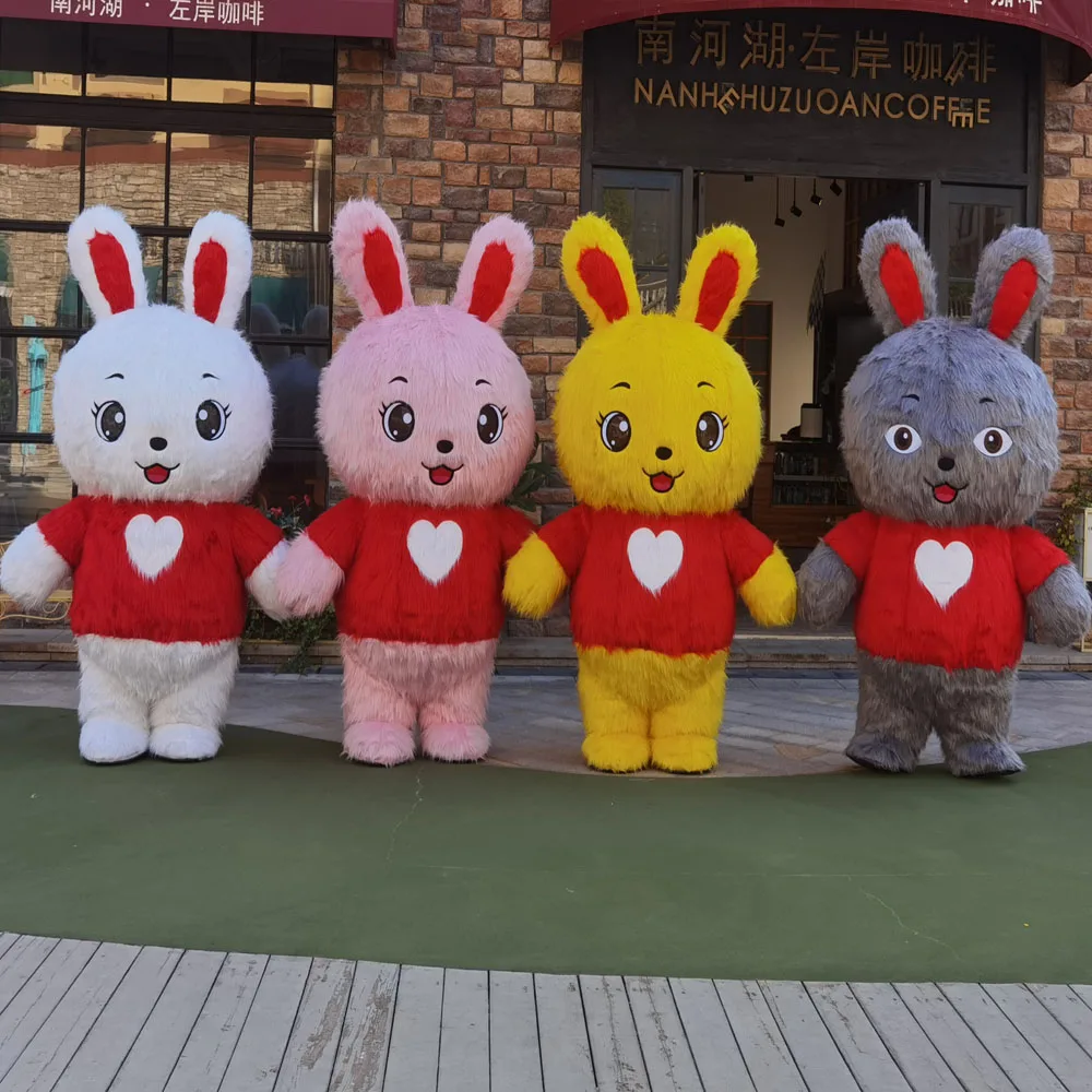 Vêtements gonflables de KrasnoangiRabbit, vêtements d'ours polaire drôles de rue, jeu de plis de fête, mascotte gonflable au beurre en peluche, Chebulashka