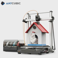 Anycubic Kobra 3 Max Combo 3D Printer Multicolor High Speed Max 600mm/s Large Print Size 420*420*500mm Desktop FDM 3D Printer