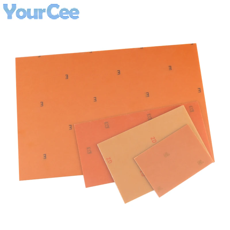 Bakelite Single Sided PCB 20*30CM 15*20 12*18 10*20 10*15 7*10 5*10CM Epoxy Copper Clad Plate Laminate Laminating DIY Electronic