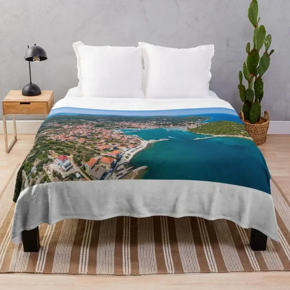

Kukljica, island Ugljan, Croatia Throw Blanket Cozy Microfiber Throw Blanket for Home Bedroom