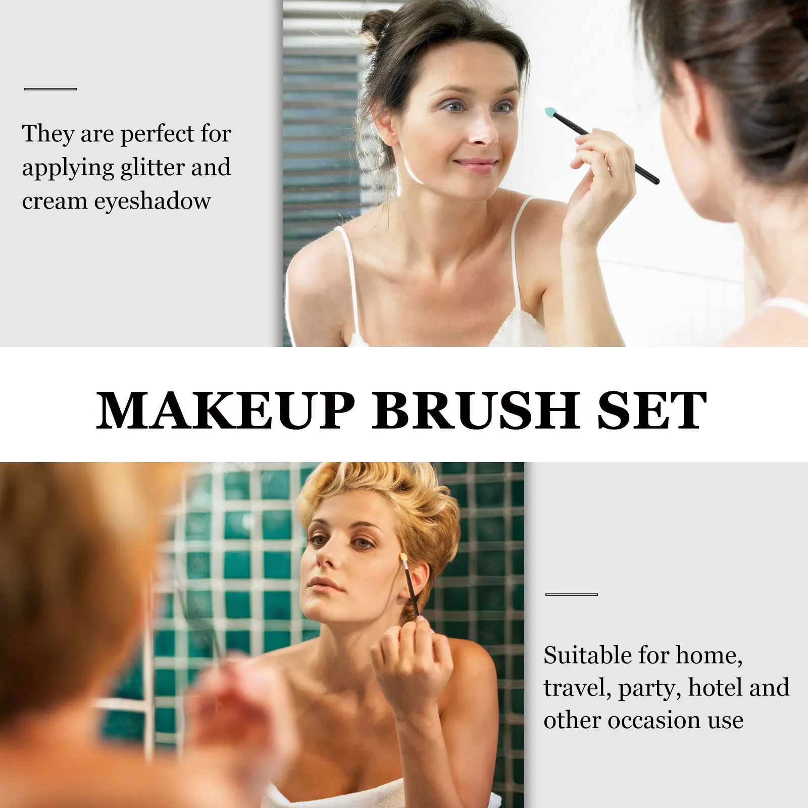 

5 Pcs Silicone Eyeshadow Brush Sponge Makeup Shimmering Powder Brushes Practical Supplies Nose Lip Balm Bride