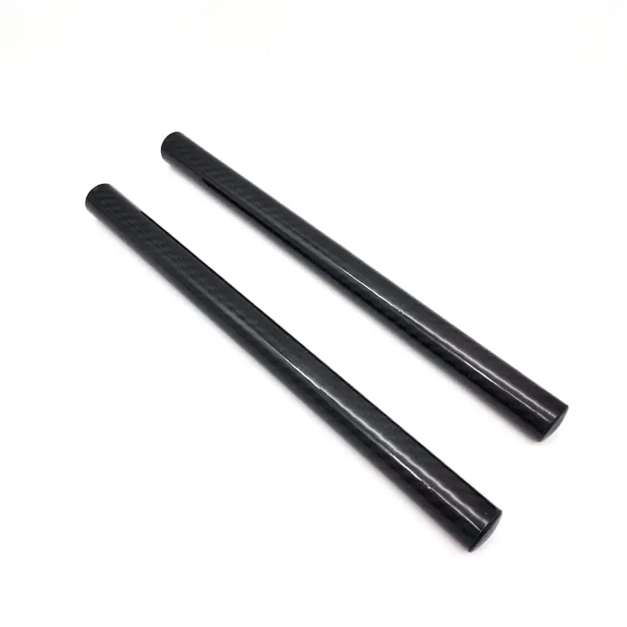 Gloss Carbon Fiber Motorcycle Clip On Handlebar 22mm Replacement Handle Bar Tube