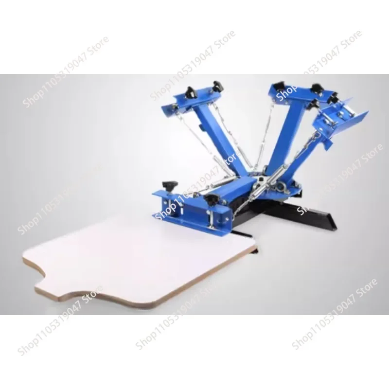 1PCS 4 Color 1 Station Silk Screening Screenprint Press Screen Printing Machine