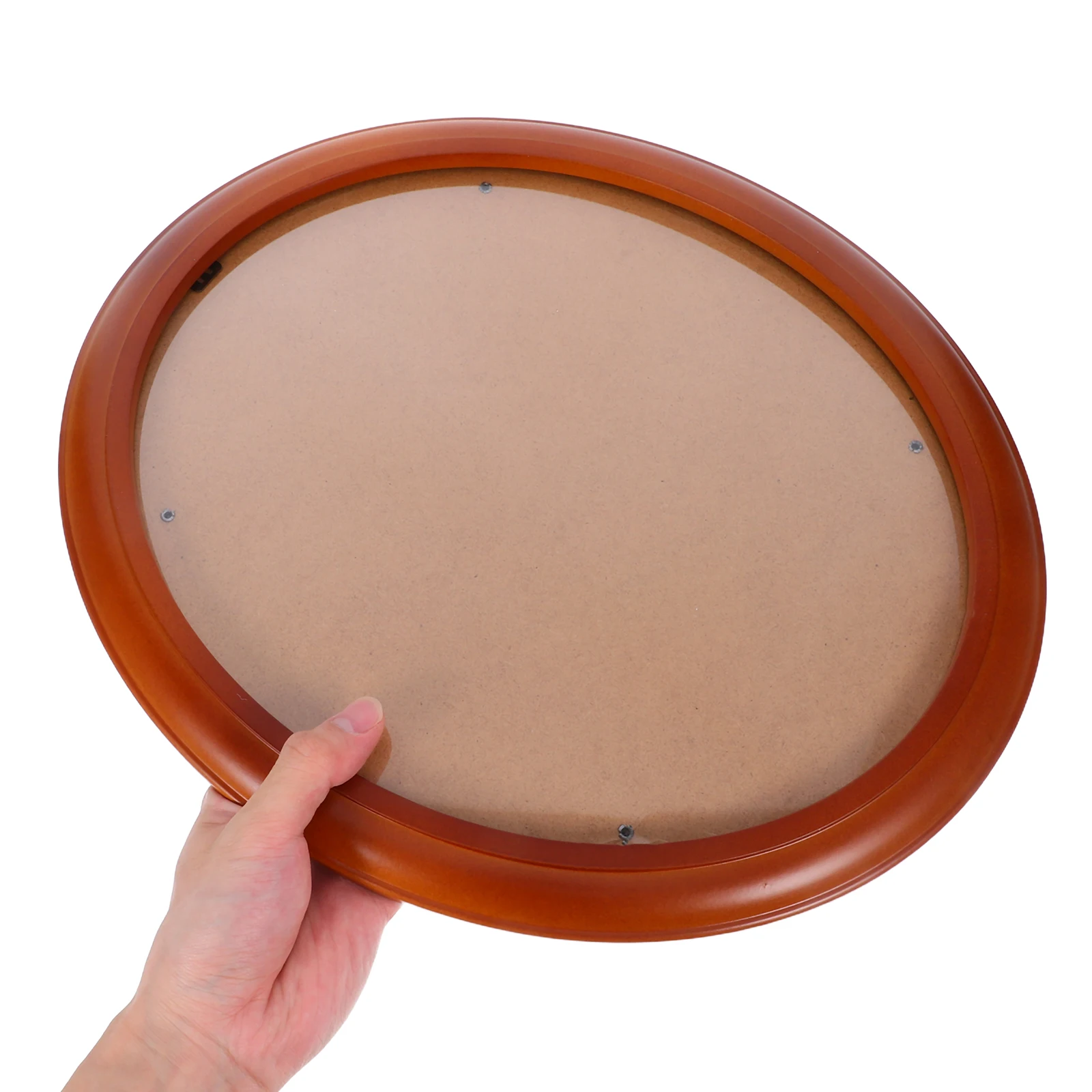 Oval Solid Wood Picture Frame Wooden Picture Holder Hanging Picture Frame Bedroom Photo Holder Retro Photo Frame Home Decoration