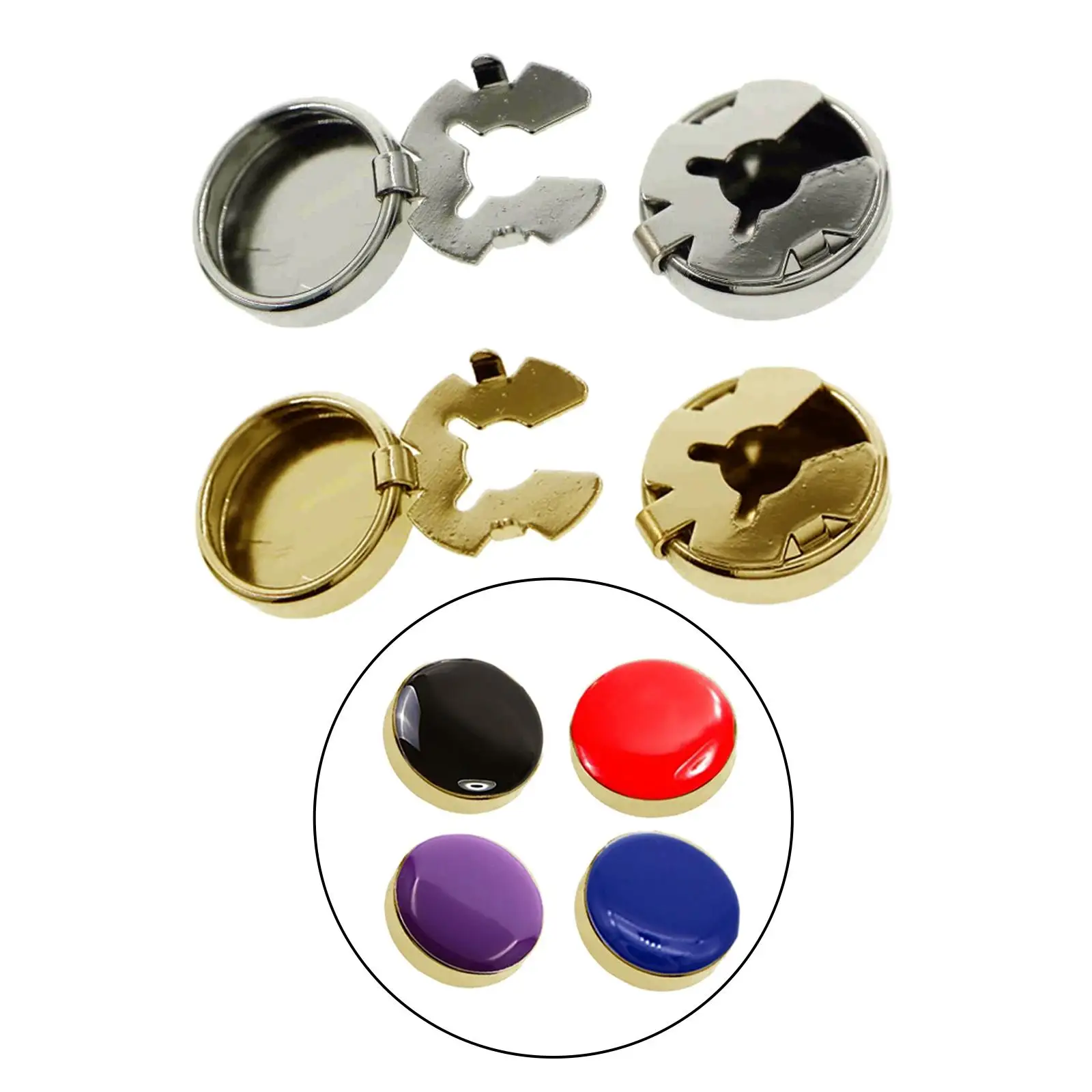 Copper Cufflinks for Men Button Covers Dress Shirts Party Suit Novelty Gifts