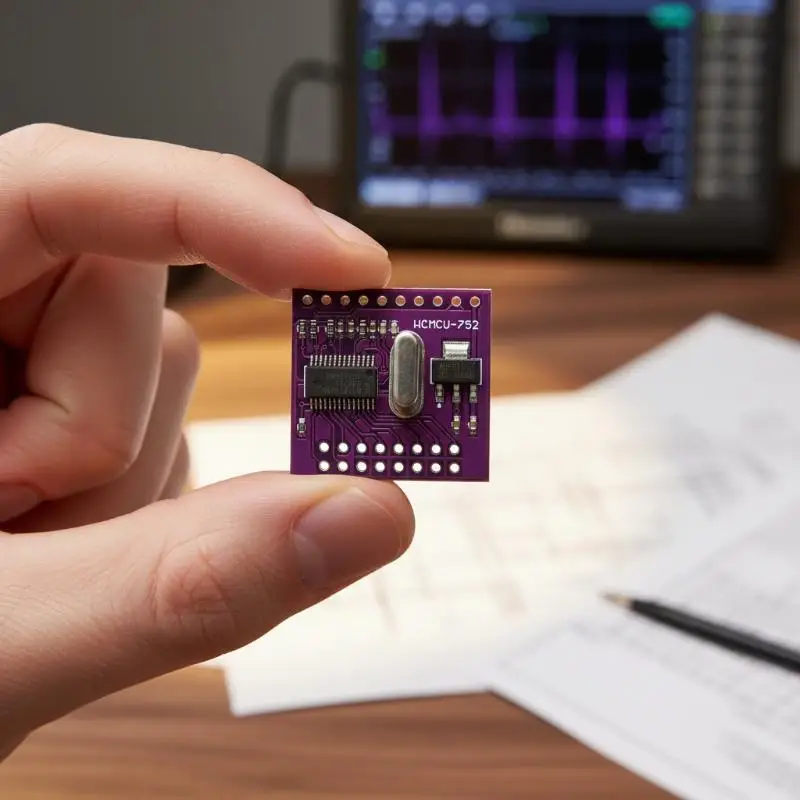 MCU-752 UART Converter Board - Reliable I2C/SPI to Dual UART Adapter for Microcontroller Development