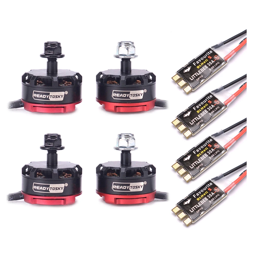 

RS2205 2300KV 2205 CW / CCW Brushless Motor + Littlebee 30A BLHeli_S ESC for X220 QAV 250 FPV RC Racing Quad Motor Multicopter