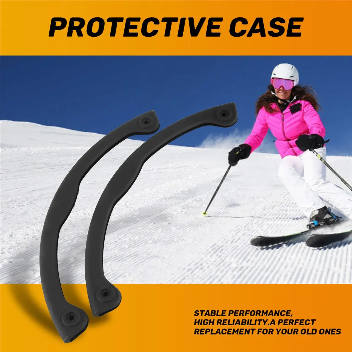 

Защитный чехол для сноуборда, подходит для всех размеров, для моноборда, защита для кончиков досок для сноубординга, 2 шт.