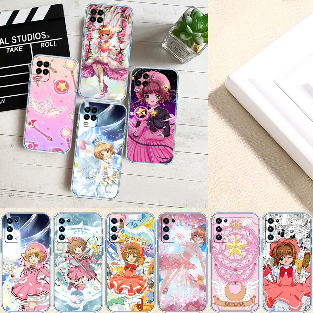 OH13 C-Cardcaptors S-Sakuras Soft Shell Transparent Phone Case for Samsung Galaxy A04 A04S A14 A23 A34 A54 M23 M33 M52 M53
