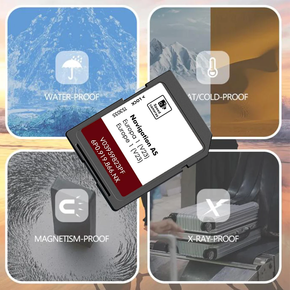 

Карты SD-формата 32 ГБ AS V23 MIB2 с картами Европы, Бельгии, Ирландии, Исландии для навигационной системы Seat Alhambra с 2015 по 2020 год.