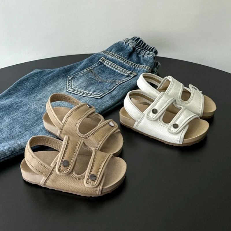 Jungen Mädchen Sandalen Rutschfeste Kinder Strand-Schuhe Niedliche Casual Lauf-Sandalen für Kinder 2026 Sommer Kinder Freizeitschuhe