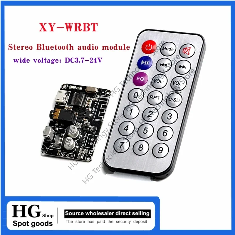 

1-5PCS/Lot Bluetooth-compatible 5.0 Audio Receiver Board For MP3 Lossless Decoder Board Wireless Stereo Music XY-WRBT