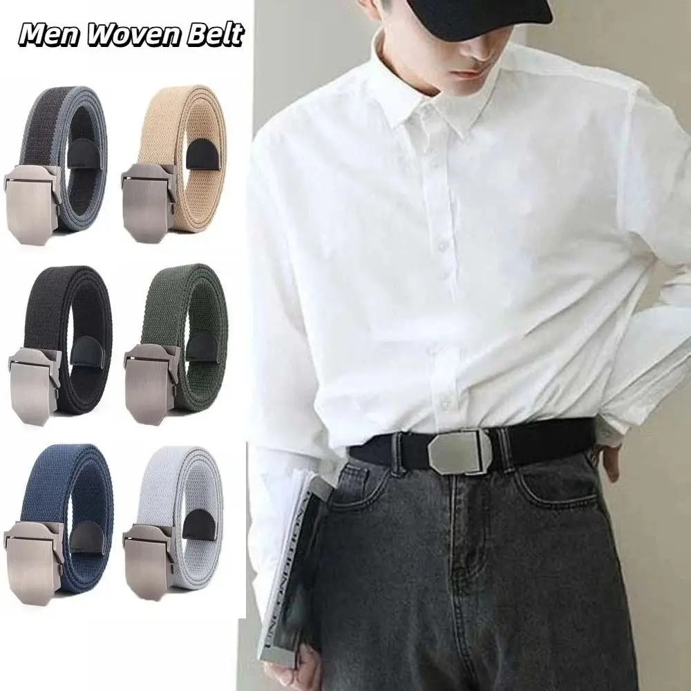 cinto-masculino-de-lona-unissex-fivela-de-liga-cor-solida-cintura-esportiva-ajustavel-resistente-ao-desgaste-cinto-de-trabalho