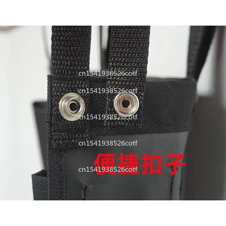 Black nine-grid rag bag service trailer bag cleaning towel storage bag tool classification
