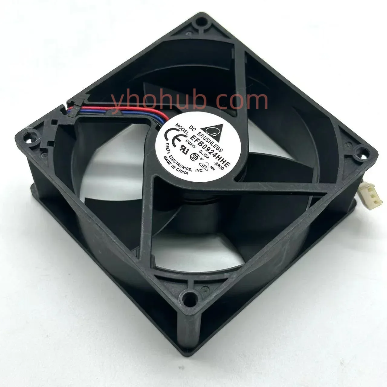 

Delta Electronics EFB0924HHE BR00 3620909911 DC 24V 0.30A 90x90x38mm 3-wire Server Cooling Fan