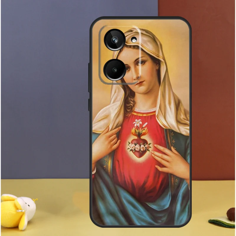 Virgin Mary of Catholic Religious For Realme 11 Pro Plus 12 10 9 GT Neo 5 GT3 C53 C51 C30 C31 C33 C35 C11 C25s C21Y C55 Case