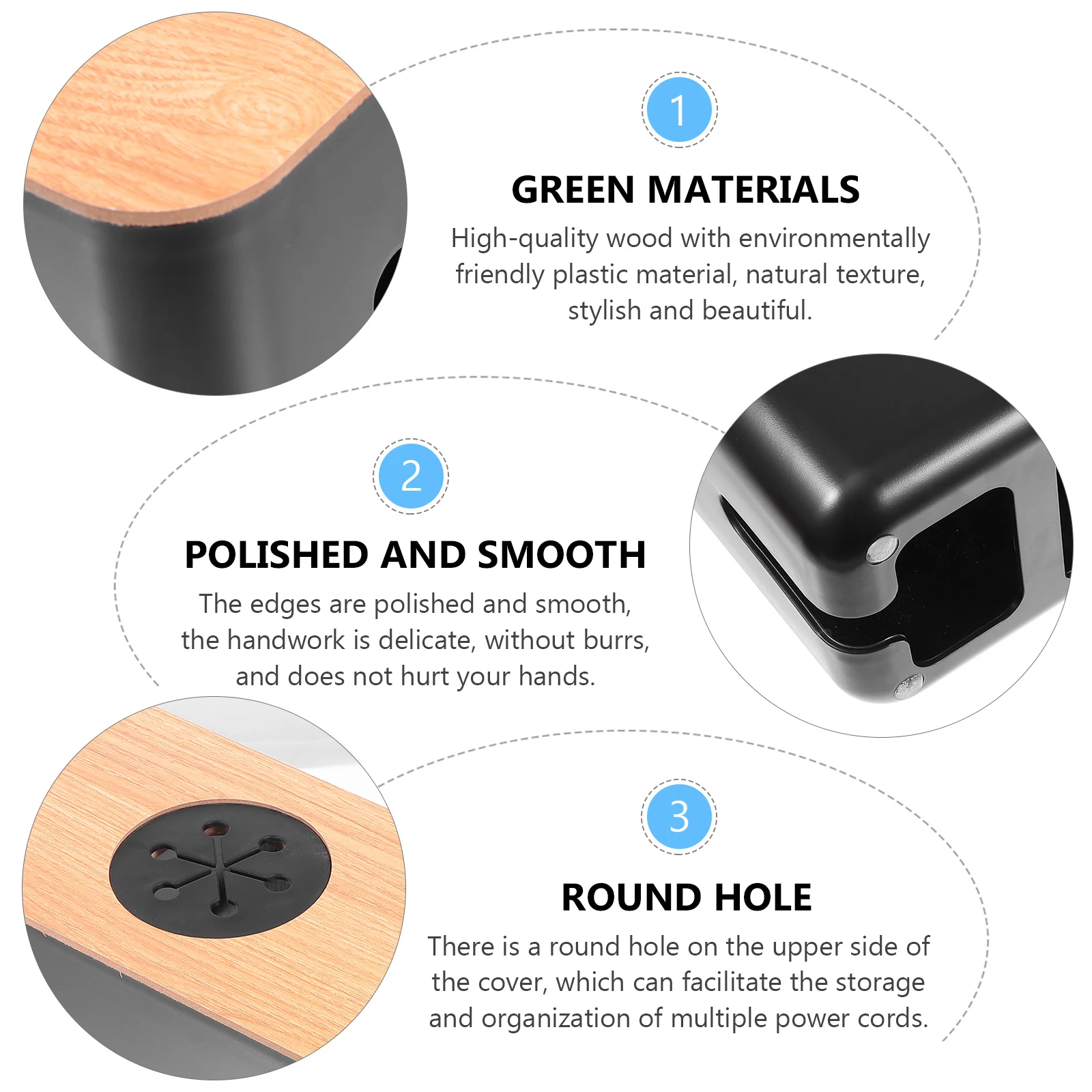 

Wire Storage Box Charging Cable Container Line Manager Anti-electric Socket Case Charge Travel