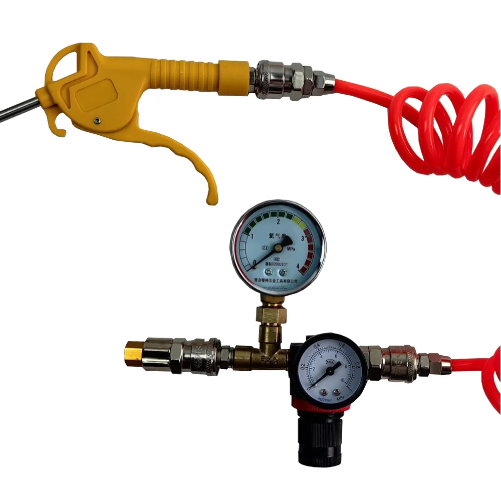 Portable Low-Pressure Helium Pressure Reducer Helium Relief Valve Balloon Inflation Regulator Outlet With Gas Pipe