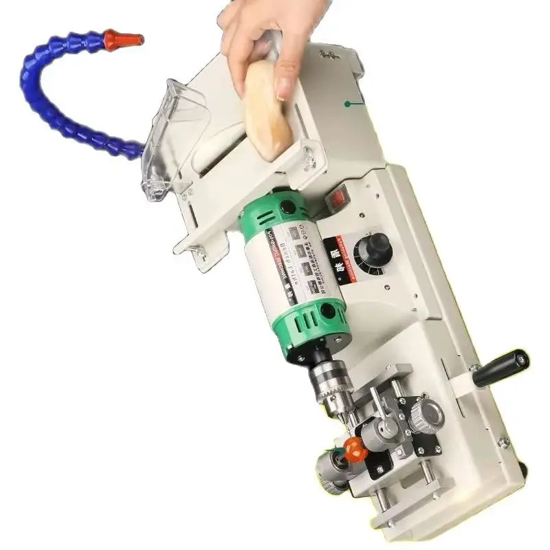 DIY Multifunctional Jade Table Grinder Engraving Polishing and Cutting All-in-one Machine Small Beads and Pearl Punching Machine