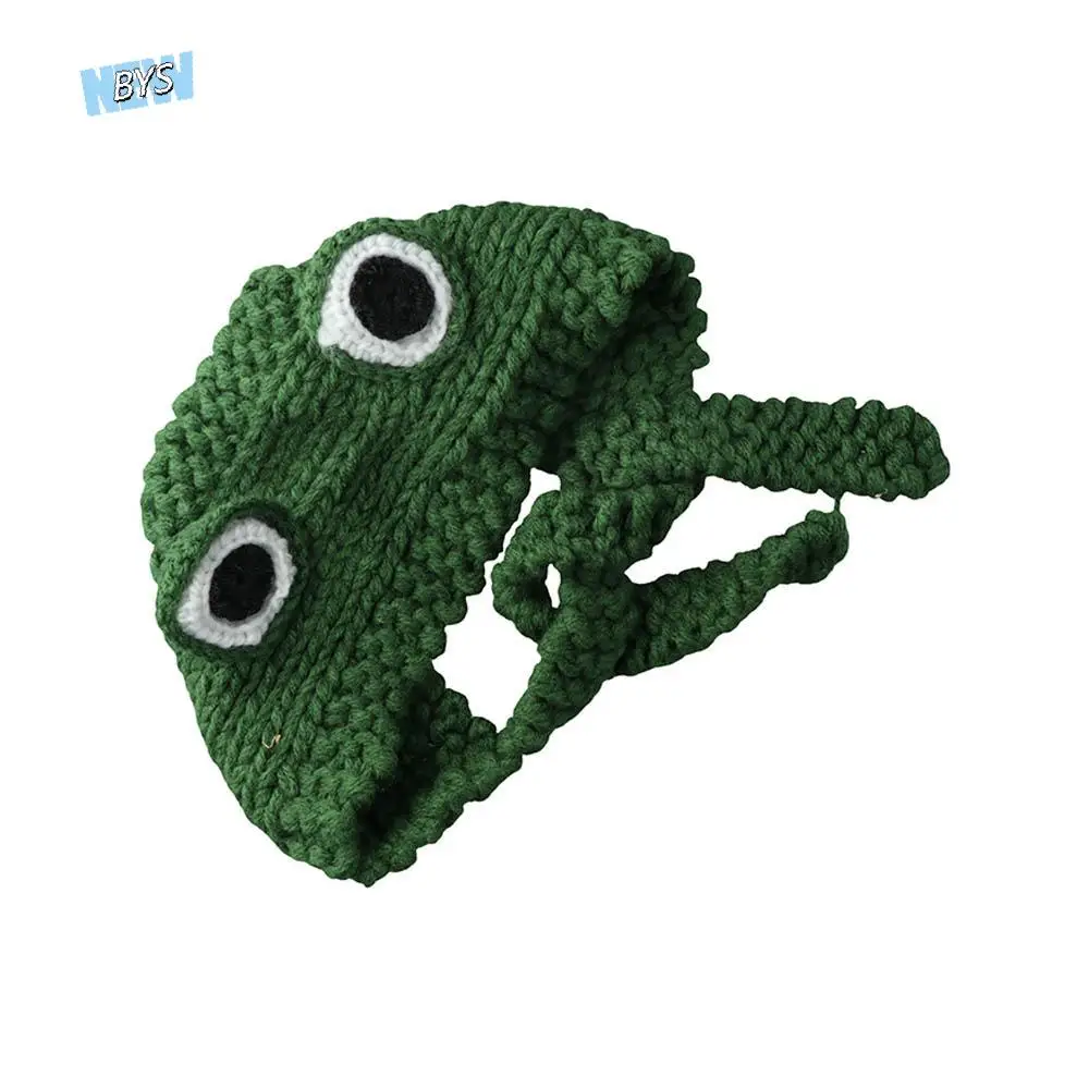 

Outdoors Warmer Cute Knitted Cartoon Crochet Beanie Hats Frog Hat Knitted Caps Ear Protective