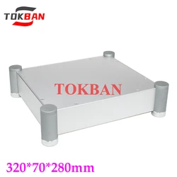 Tokban Audio WA82 320*70*280mm All Aluminum Tube Amplifier Chassis Enclosure DIy HIFI Preamplifier Case Shell